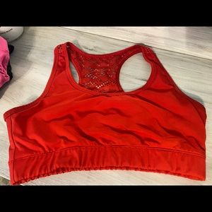 ZYIA- bomber bra RED
